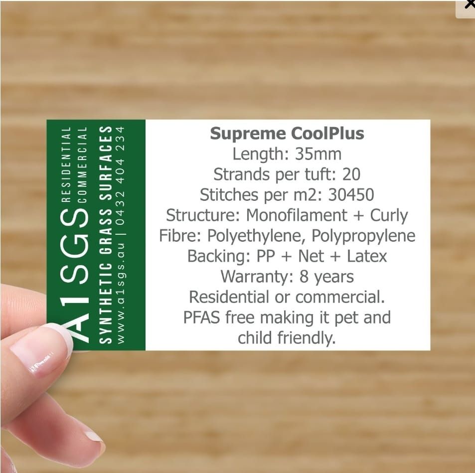 A person is holding a card that says supreme coolplus