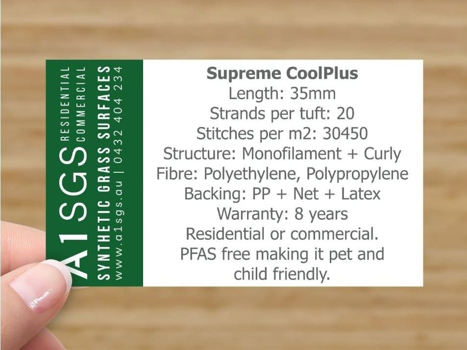 A person is holding a card that says supreme coolplus