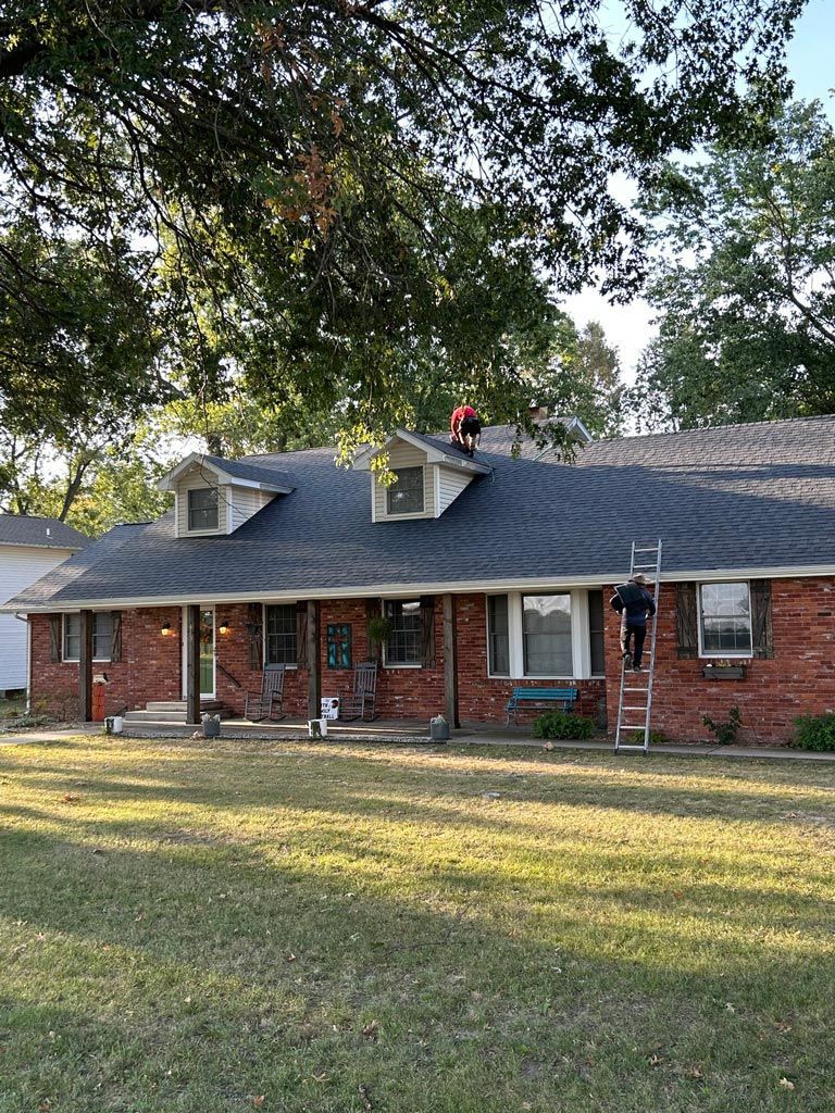 Men Working On Roof — Lockwood, MO — Johnson Brothers Roofing