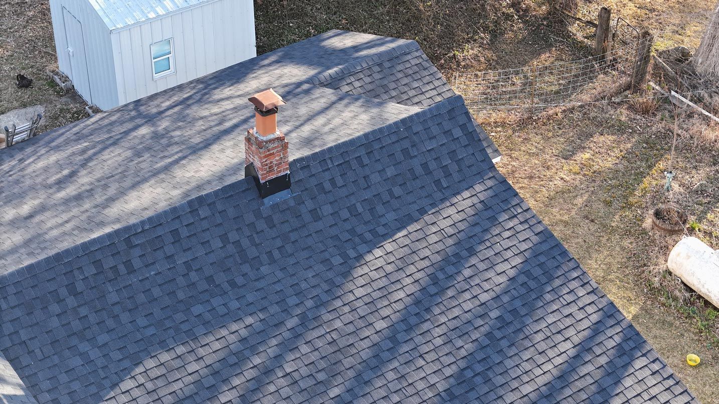 Roof With Chimney — Lockwood, MO — Johnson Brothers Roofing