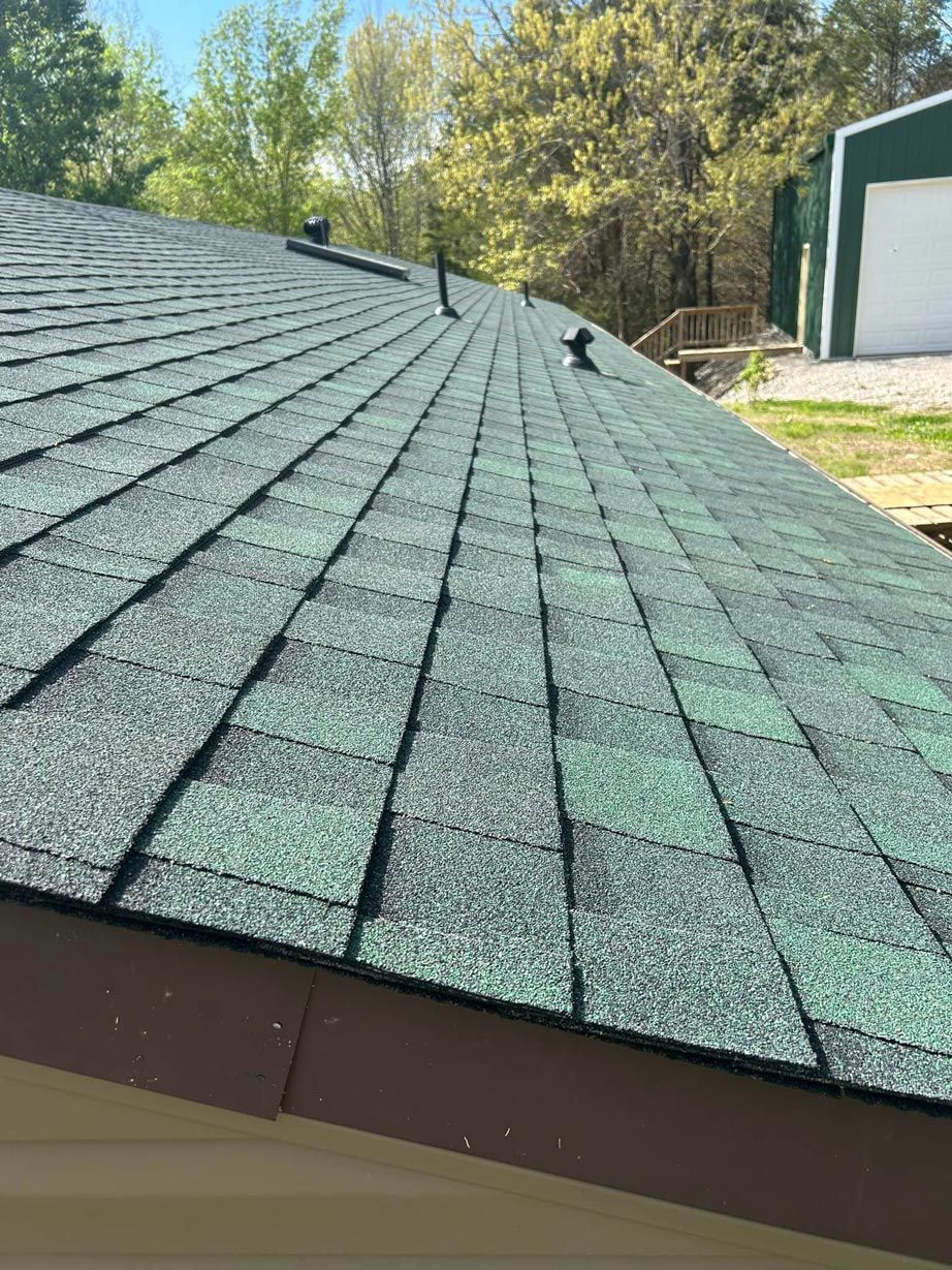Green Shingles Roof — Lockwood, MO — Johnson Brothers Roofing