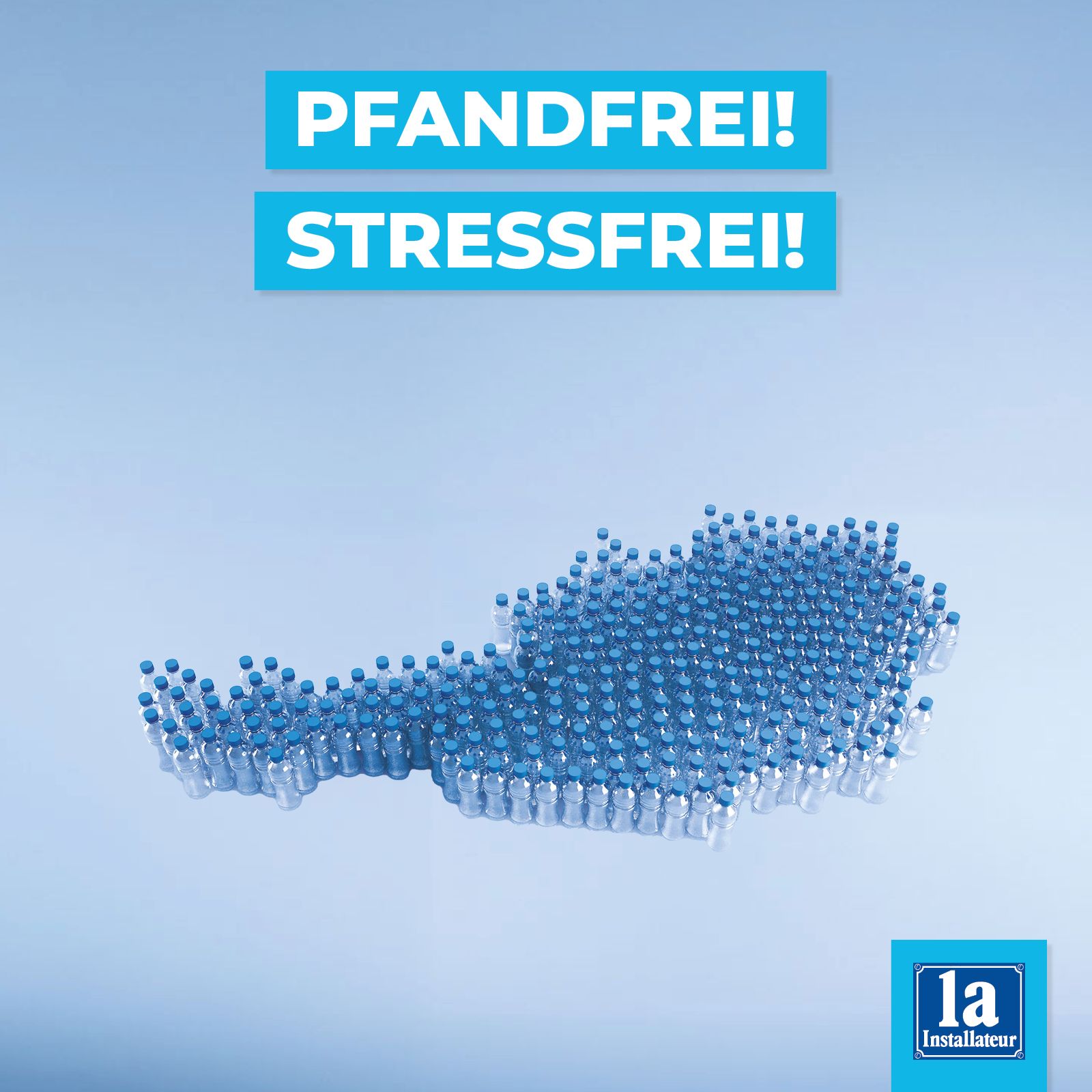 A poster that says pfandfrei stressfrei on it