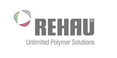 Das Logo für Rehau Unlimited Polymer Solutions steht auf weißem Hintergrund.