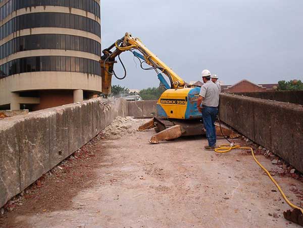 Using Jackhammer on Concrete — Knoxville, Tennessee — True-Line Coring & Cutting