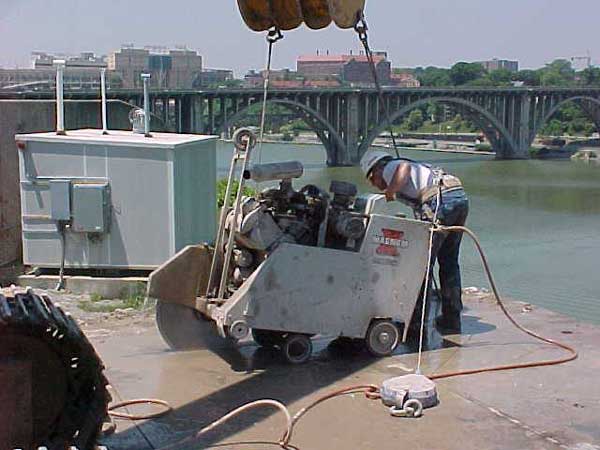 Cutting Concrete Cement — Knoxville, Tennessee — True-Line Coring & Cutting