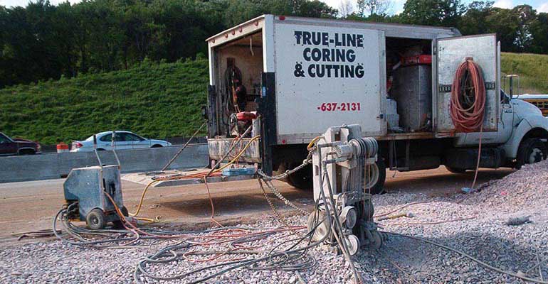 Concrete Coring — Knoxville, Tennessee — True-Line Coring & Cutting