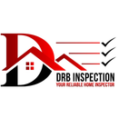 Logo for DRB Inspection: Red D with house silhouette, checkmarks, black text "DRB INSPECTION".