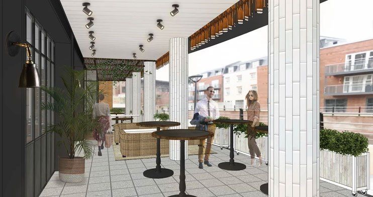 Coppa Club - Maidenhead external drinking ledge 2