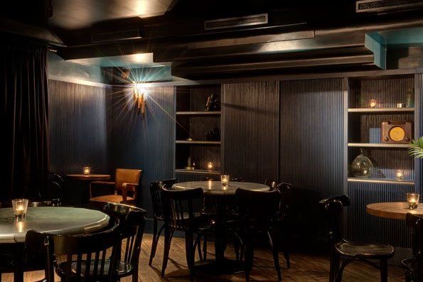 Bar Three At Blixen bar drinking ledge 2