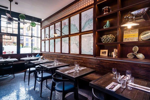 Wright Brothers Spitalfields fit-out refurbishment dining area 2