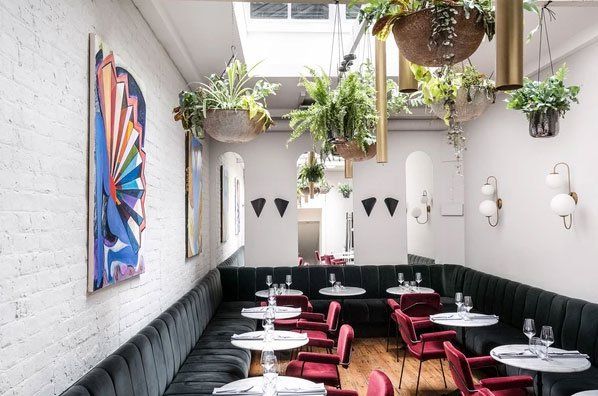 The Allbright refurbishment bar dining area 1