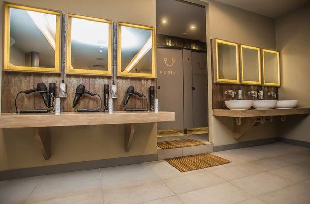 Soma House refurbishment corridor changing room 2