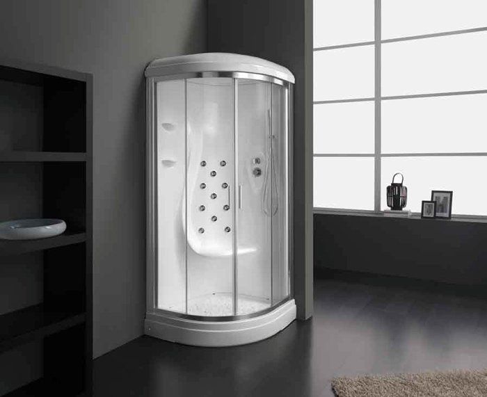 doccia con box in vetro