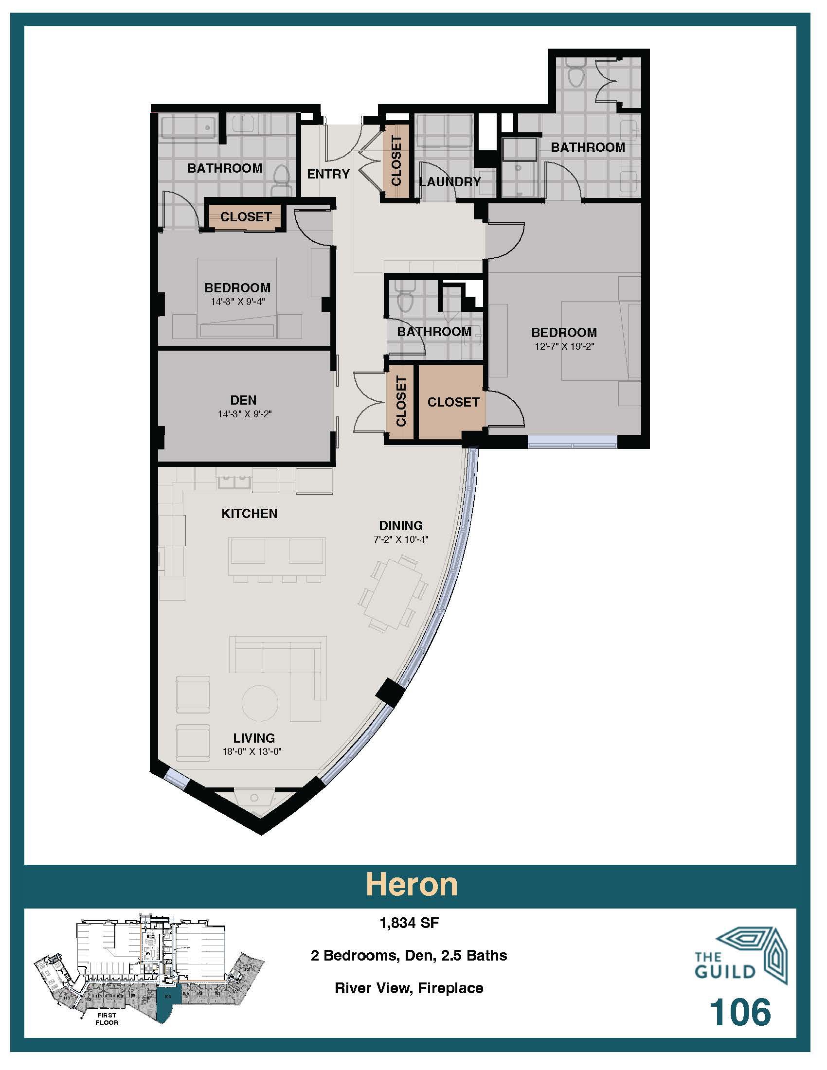 A floor plan for a house called burting 314