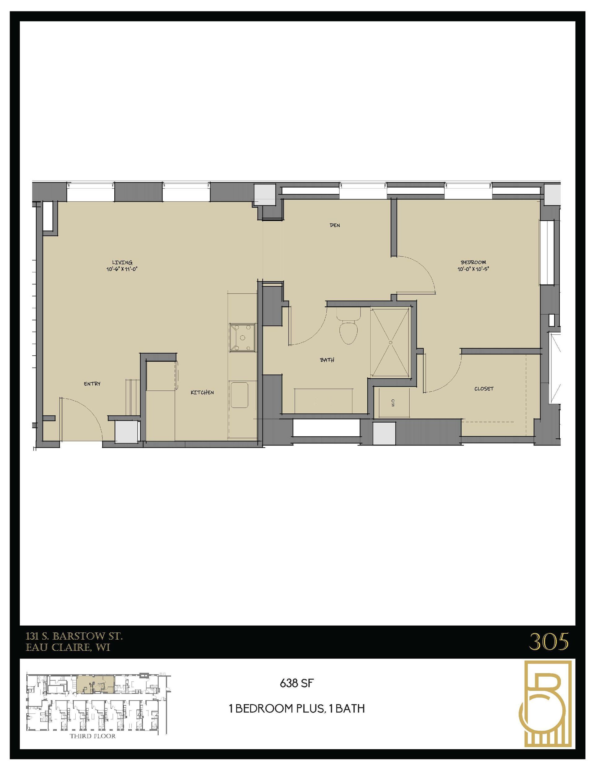 A floor plan of a house with a balcony
