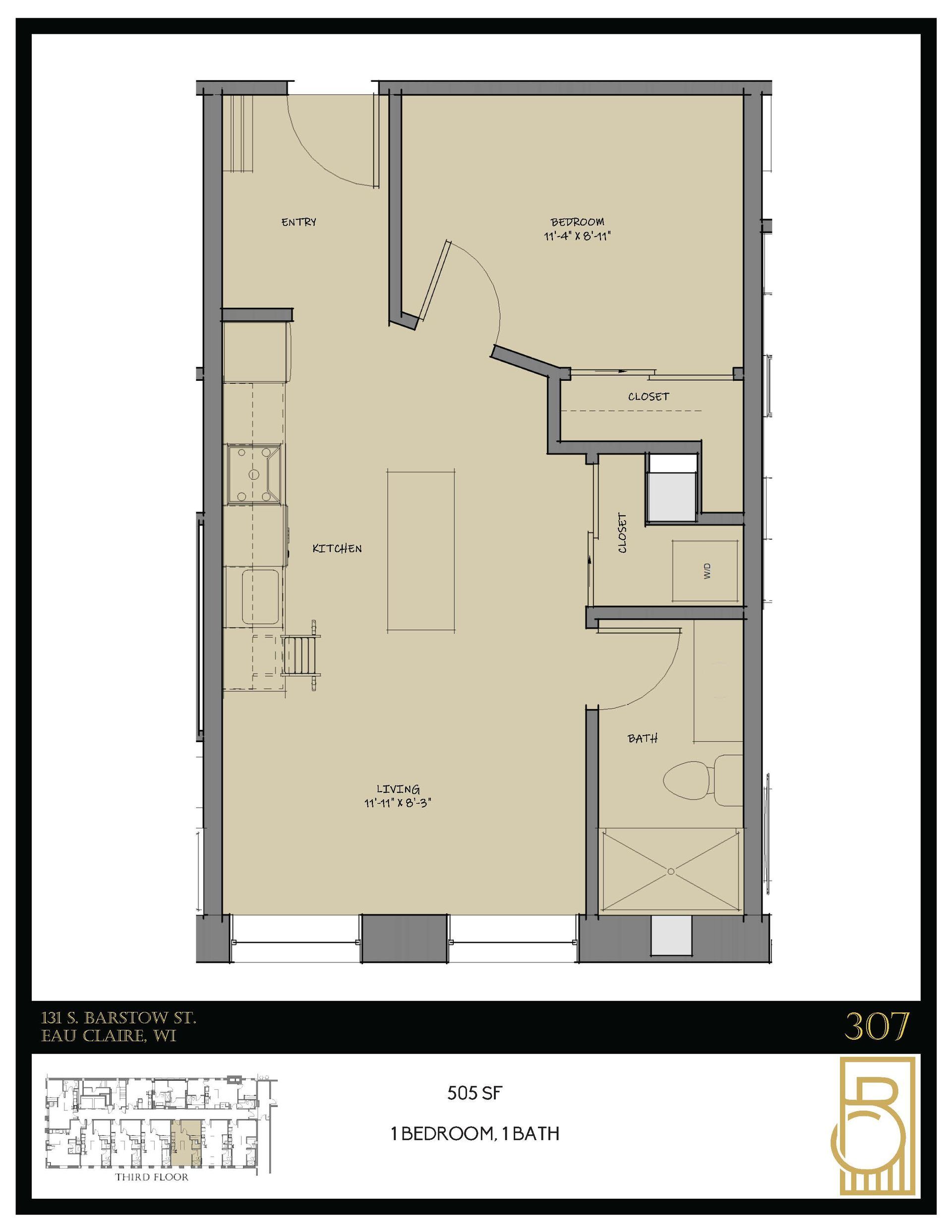 A drawing of a floor plan for a house