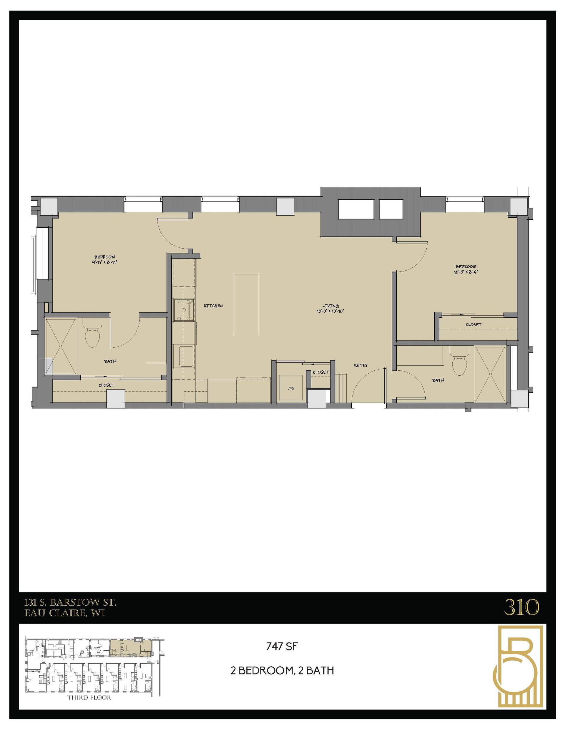 A floor plan of a house with the number 5 on it