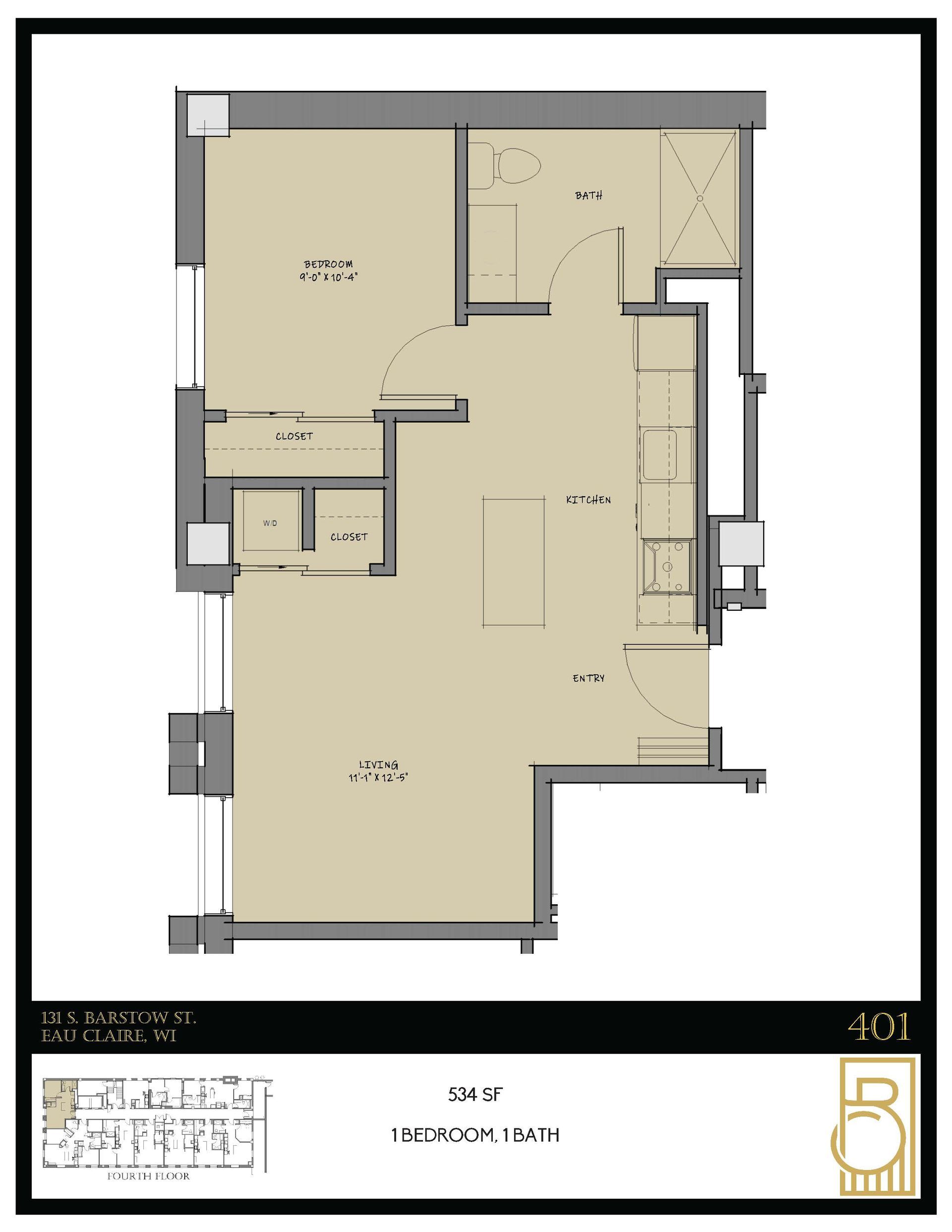 A floor plan of a house with the number 5 on it
