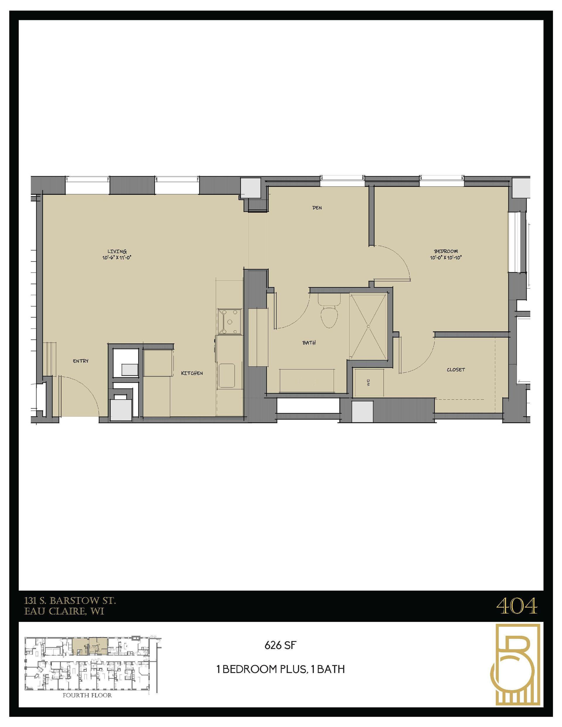A floor plan of a house with the number 5 on it