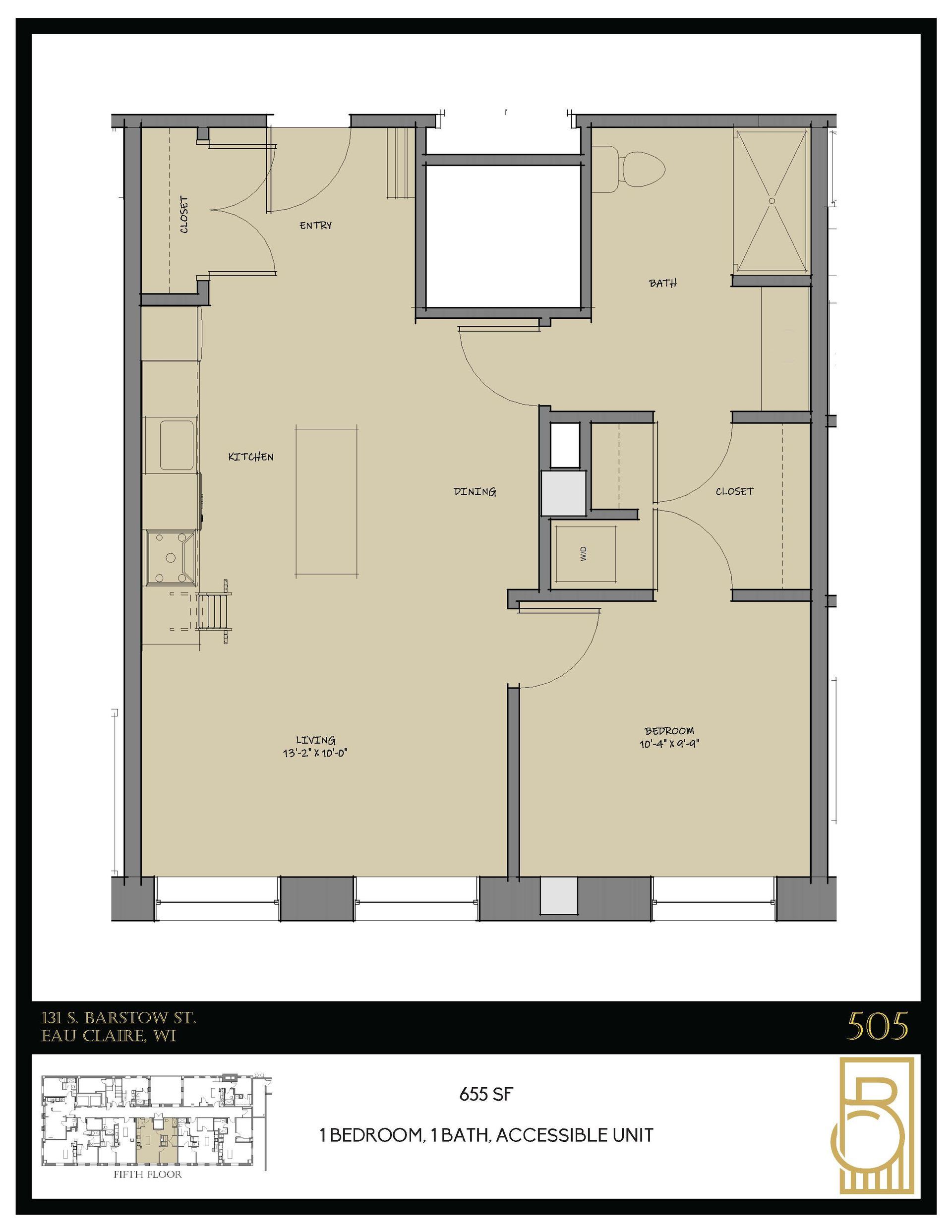 A floor plan of a house with the letter b on it