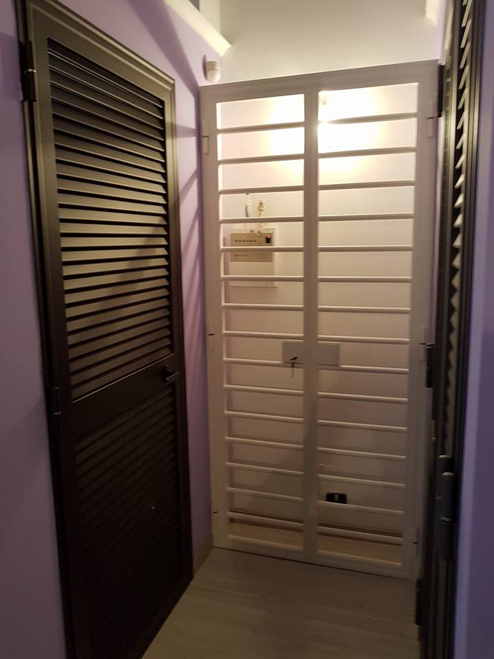 Serrande con grata di sicurezza