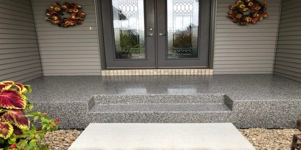 Entryway coating - Loogootee IN - Five Star Concrete Coatings