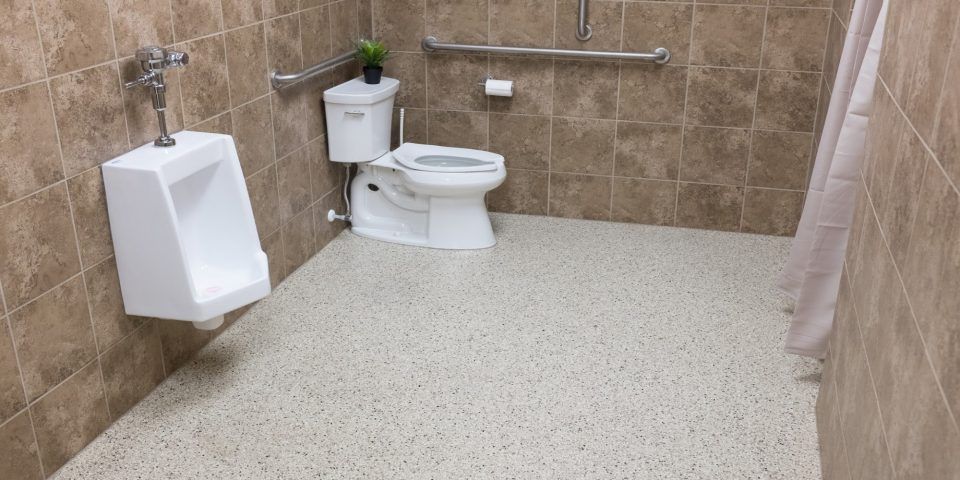 Office bathroom - Loogootee IN - Five Star Concrete Coatings