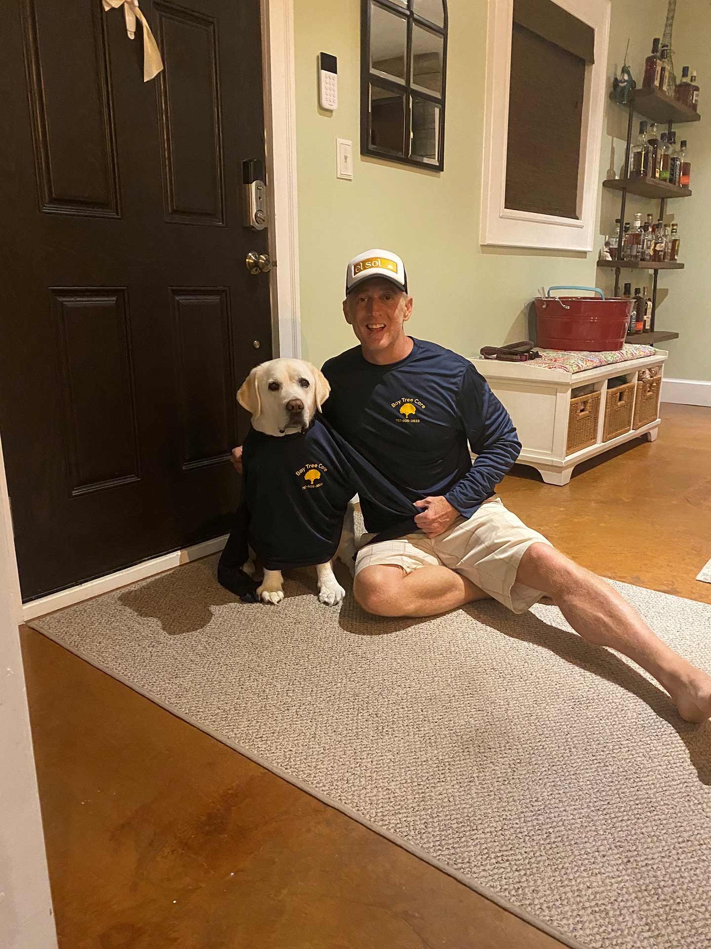 Man and his Dog — Virginia Beach, VA — Bay Tree Care