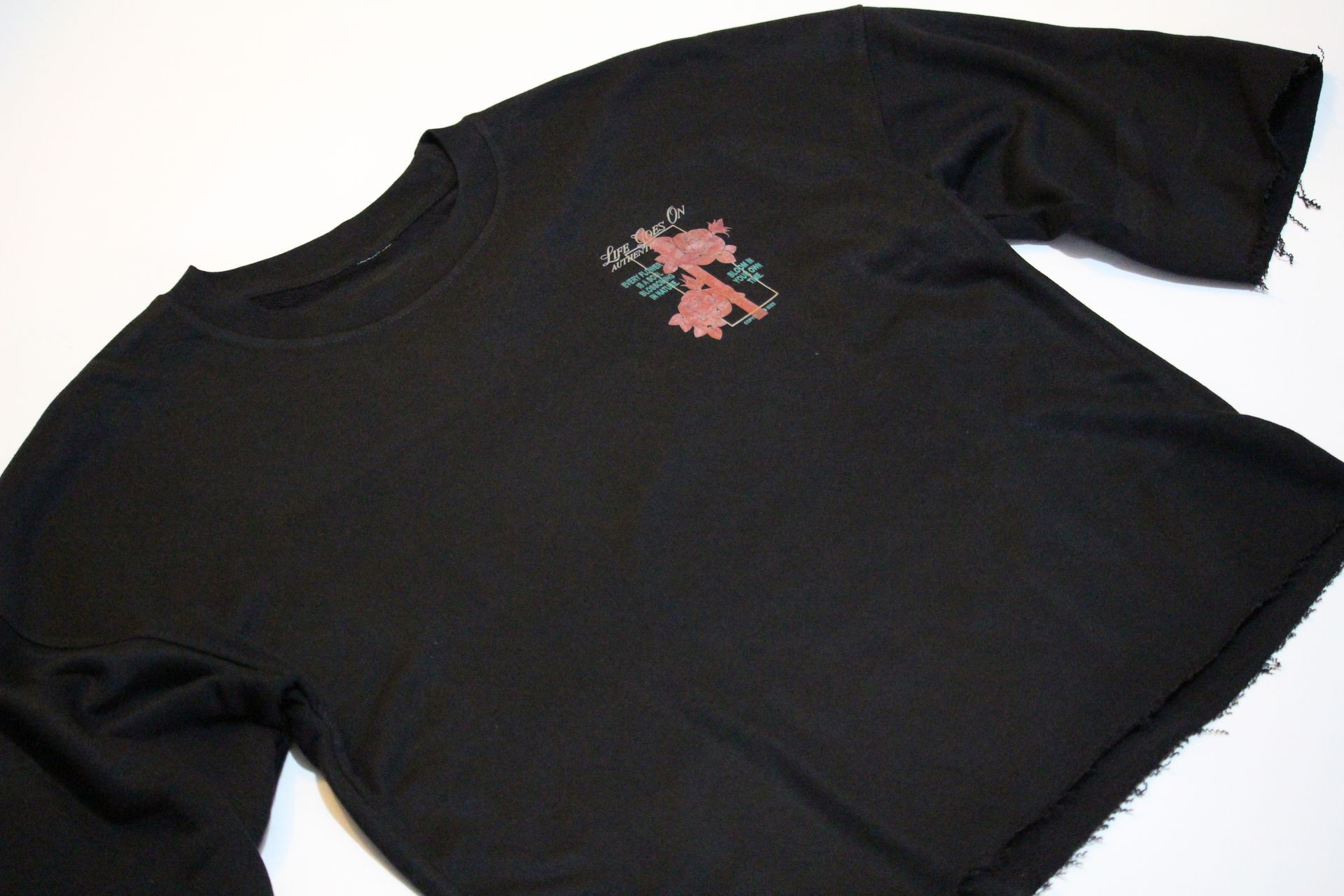 LGO floral trimmed sweater