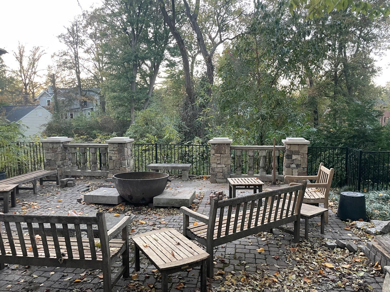 Paver Patio With Wooden Chairs In St. Louis, MO