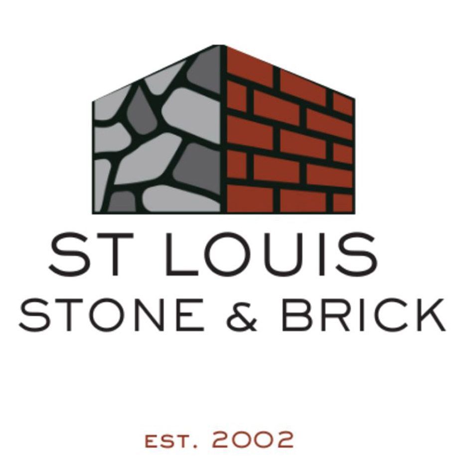 A logo for st. louis stone and brick