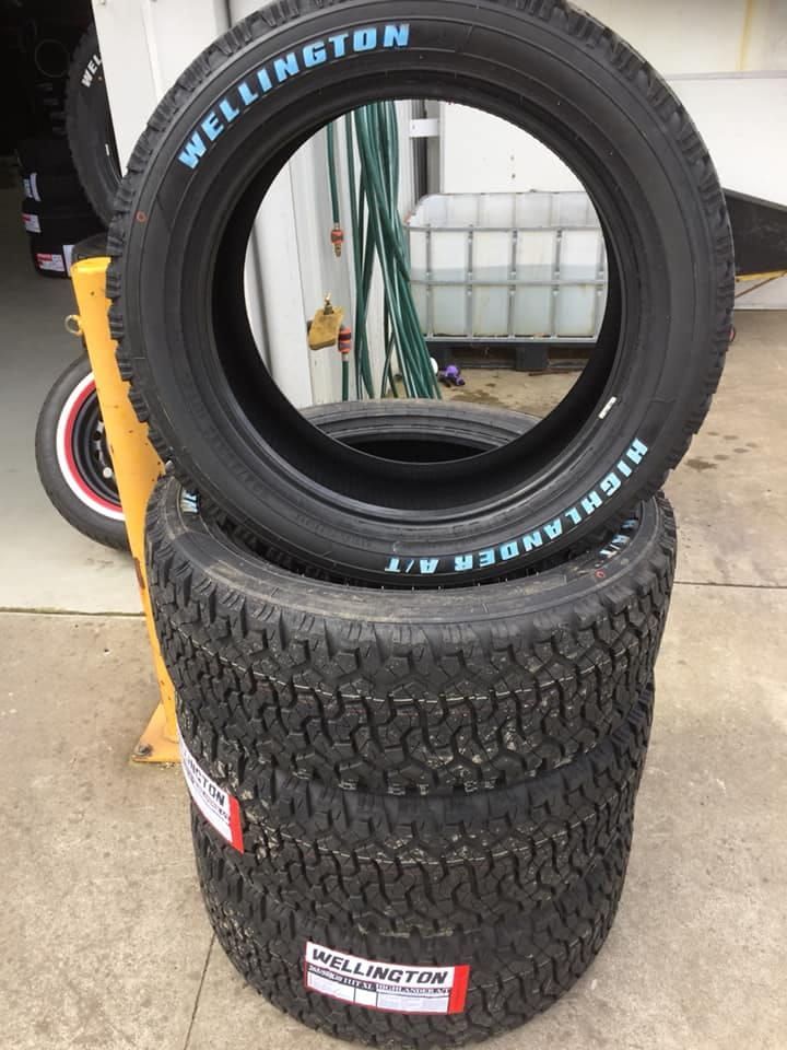 Three Wellington Tyres Are Stacked on Top of Each Other — ARB Budget Tyres in Delacombe, VIC