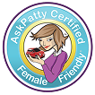 Ask Patty Certified Female Friendly logo