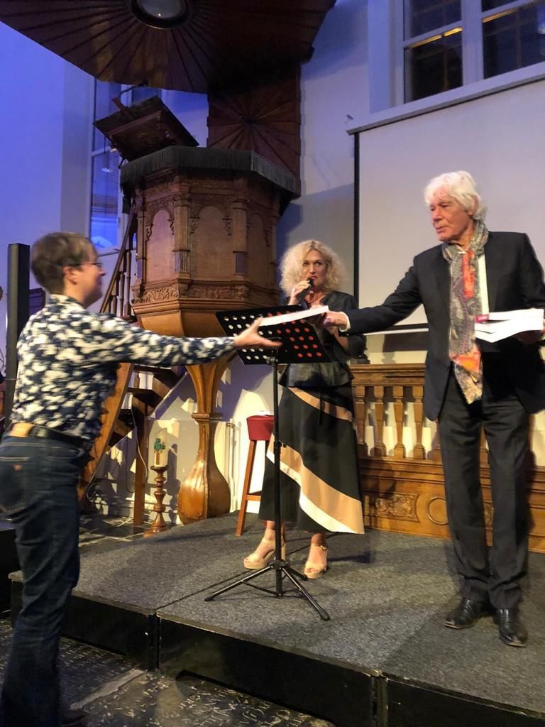 Spreker op de boeklancering 'Ik Ben Geen Man' Van Mirjam Kaijer. Ik kom ook in haar boek voorbij. 