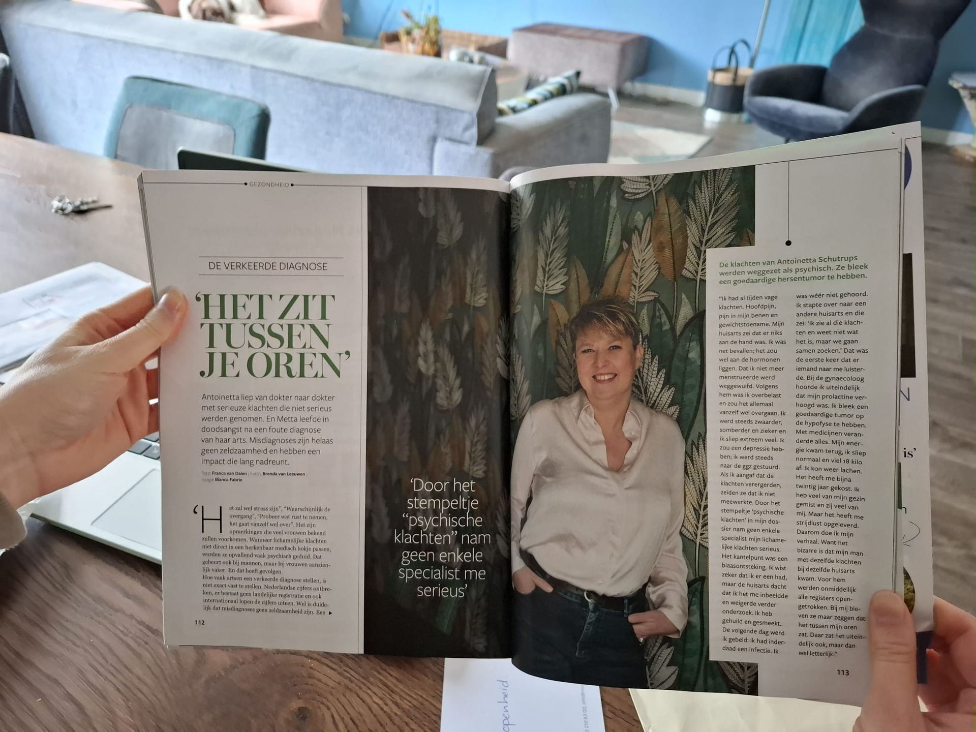 Ik sta in de Plus Magazine waar ik aandacht en bewustwording vraag voor de lichamelijke hormonale oorzaken van psychische klachten. Hier is nog steeds te weinig aandacht en zorg voor!
