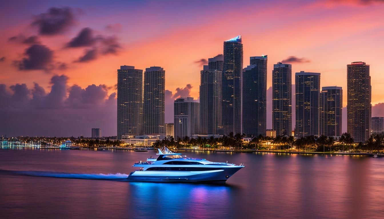 Mega Yachts seen during the Miami Evening Cruise!