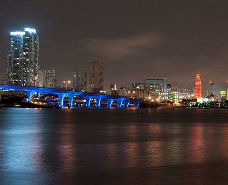 Miami Skyline Cruise at night
