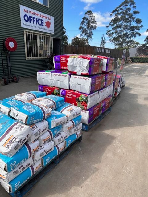 GP cement and sugar cane — Garden Supplies Mid North Coast, NSW