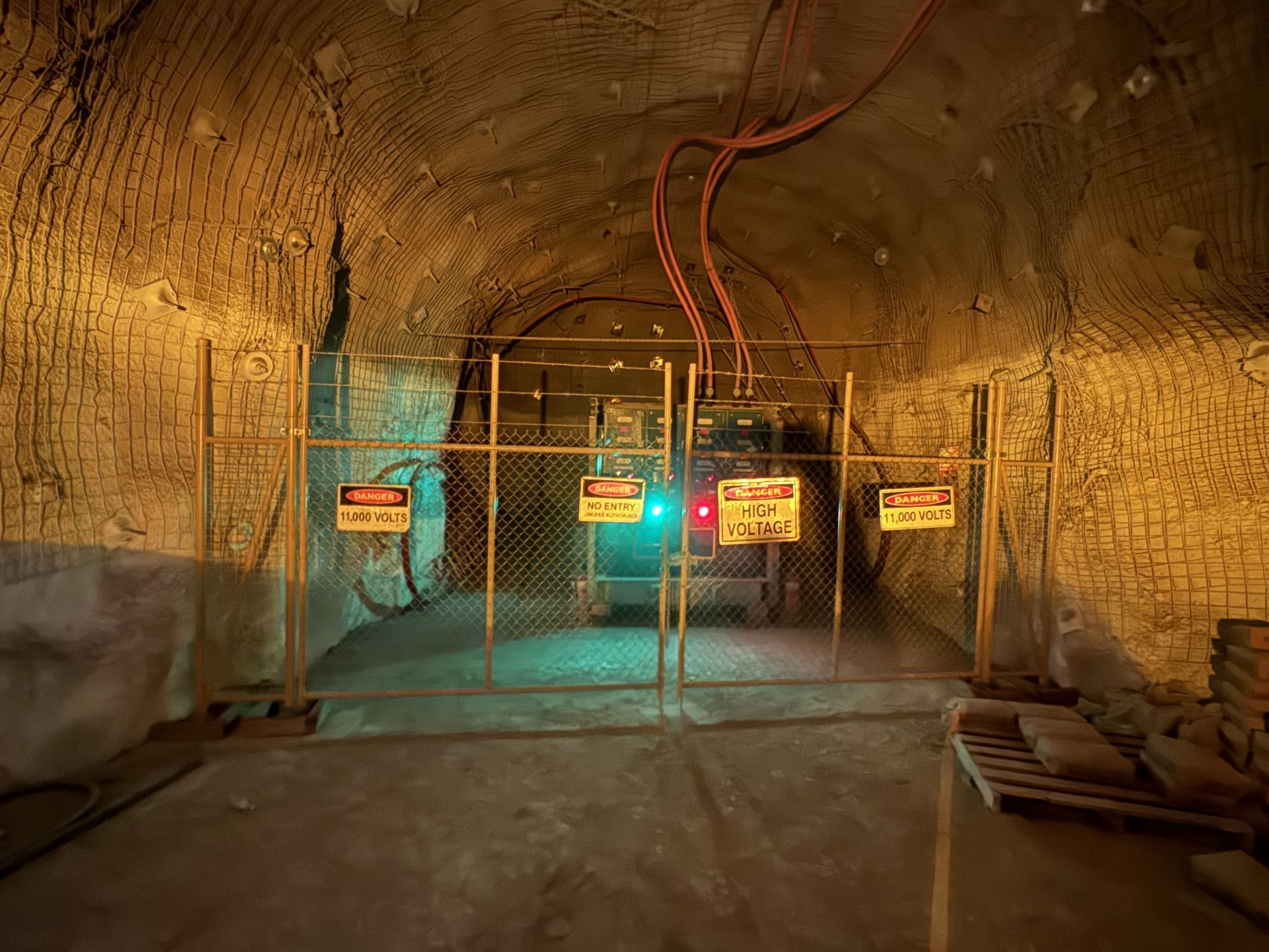 Underground Tunnel With Chain-link Fence — Lincoln Fabrication in Cloncurry, QLD