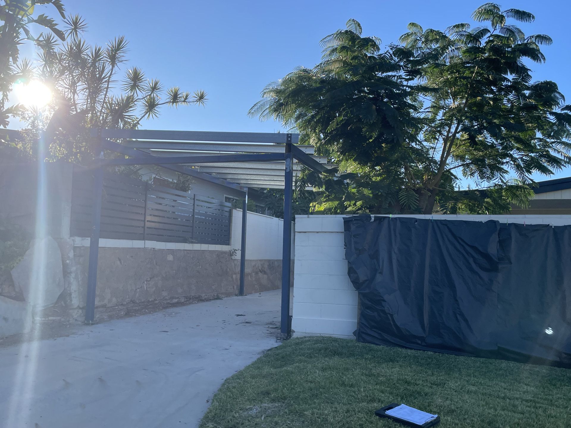 Carport Over Driveway — Lincoln Fabrication in Cloncurry, QLD