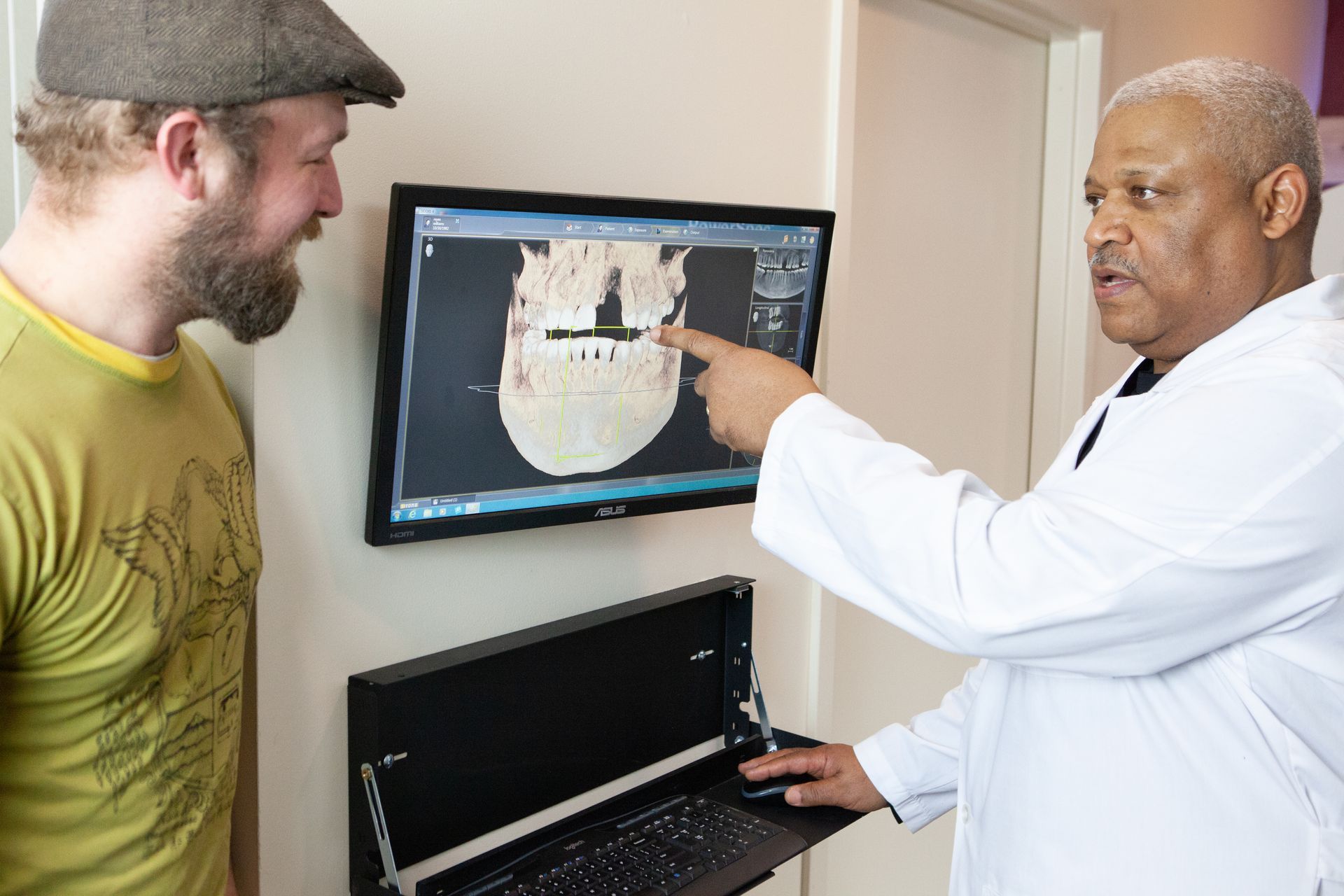 garland k davis dds using small machine