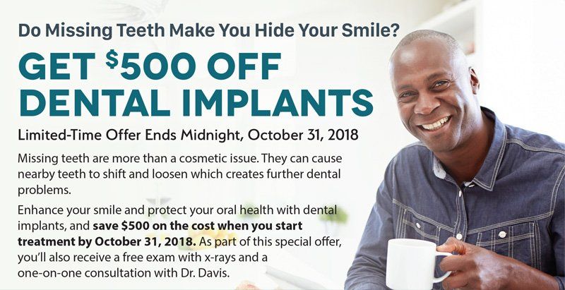 Garland Davis - limited time offer - dental implant offer