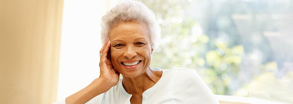 older black woman smiling