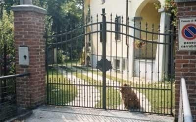 cancelli a Torino a due ante in ferro battuto