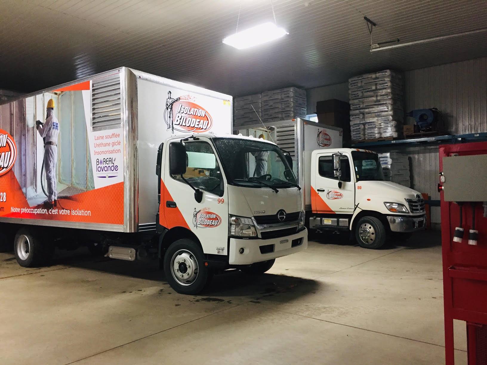 véhicules isolants mobiles prêts à l'emploi