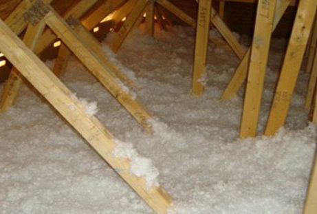 sol pulvérisé avec de la laine soufflée 2