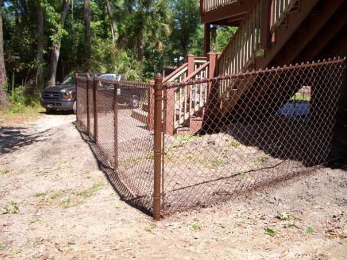 Chain Link fence securing staircase in Ocala, FL