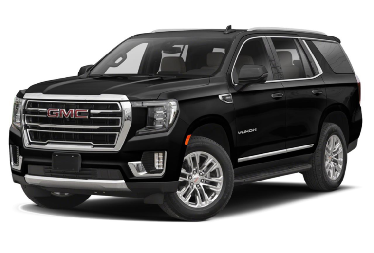Black GMC Yukon SUV.