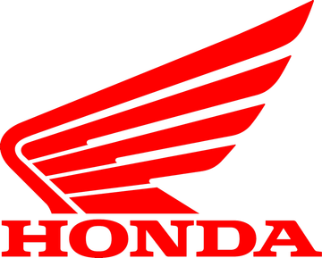 A red honda logo on a white background