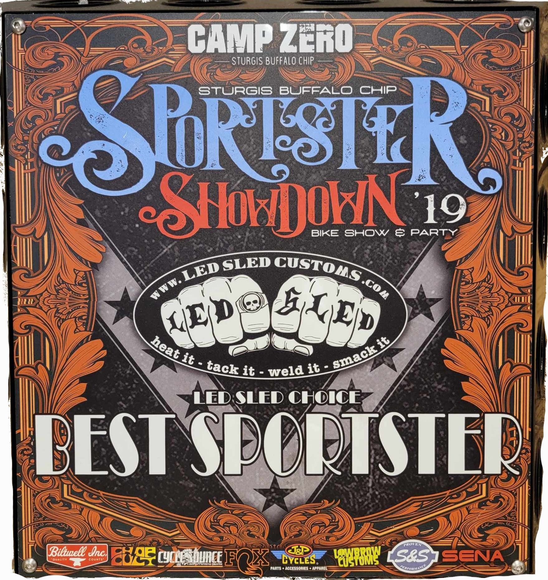 A poster that says best sportster on it